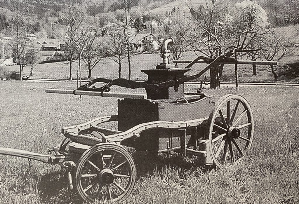 TS6: Erste Tragkraftspritze der Feuerwehr Au 1955