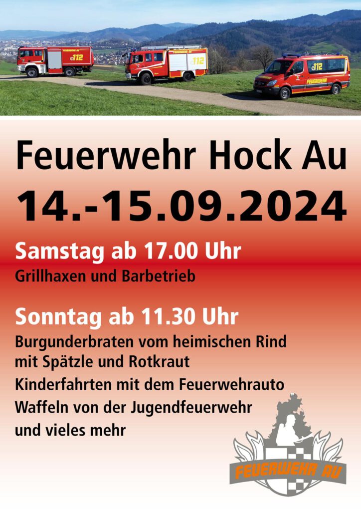 Flyer Feuerwehr Hock 2024